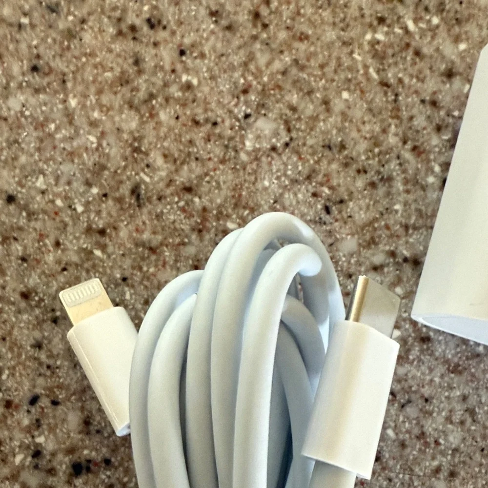 White USB Wall Charger and Cable